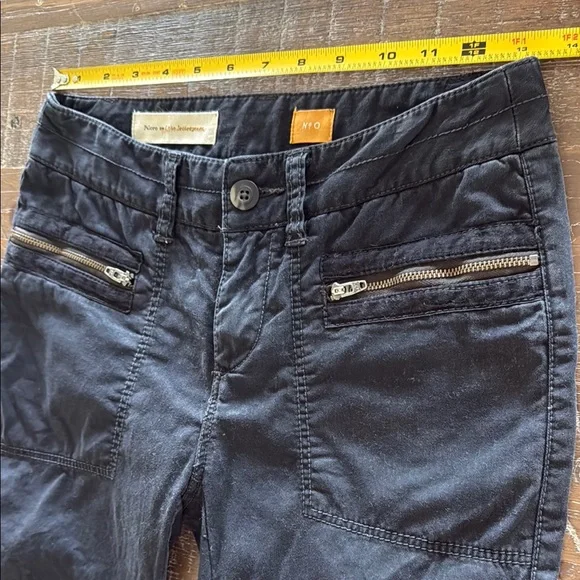 Anthropologie Pilcro and the Letterpress Black Moto Jeans Pants, Size 0 - Picture 3 of 8